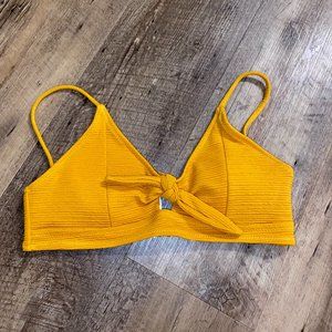 Yellow Knot Bikini Top